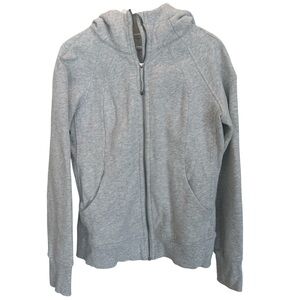 Lululemon Scuba Full Zip Light Grey size 12
